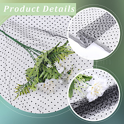 Polyester Polka Dot Mesh Fabric&nbsp;DIY-WH20081-046A