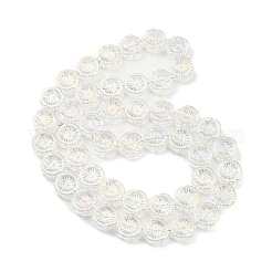 AB Color Plated Electroplate Glass Transparent Beads Strands&nbsp;X-EGLA-G037-10A-AB02