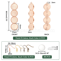 DIY Blank Dome Earring Making Kit&nbsp;DIY-PH0017-28