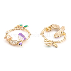 Rack Plating Alloy Enamel Pendants&nbsp;LS-FIND-A040-04KCG-02