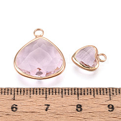 Brass Glass Pendants&nbsp;GLAA-T027-05