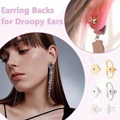26Pcs 304 Stainless Steel & Silicone & Brass Ear Nuts&nbsp;STAS-ME0002-91