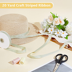 Polyester-cotton Ribbon&nbsp;OCOR-WH0048-04C