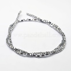 Electroplate Non-magnetic Synthetic Hematite Beads Strands&nbsp;G-I175-09B