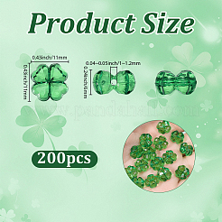 200Pcs Transparent Acrylic Beads&nbsp;OACR-SP0002-40A