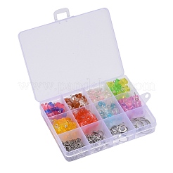 DIY 40Pairs Bear Transparent Resin Earrings Kits&nbsp;DIY-LS0001-02