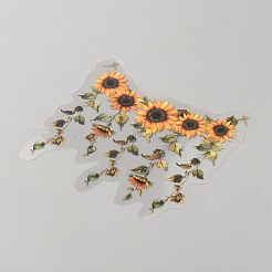 20Pcs Flower PET Decorative Stickers&nbsp;DIY-WH20055-078F
