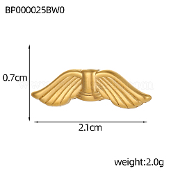 Wing 304 Stainless Steel Beads&nbsp;STAS-OY004-65G