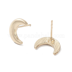 Moon Alloy Studs Earrings for Women&nbsp;EJEW-H309-02KCG