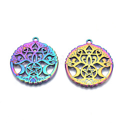 Ion Plating(IP) 201 Stainless Steel Pendants&nbsp;STAS-N098-078M