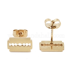 PVD Vacuum Plating 304 Stainless Steel Stud Earrings for Women&nbsp;EJEW-A048-37G