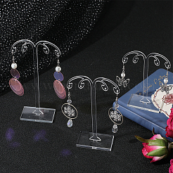 6Pcs 3 Sizes Acrylic Earring Display Tower Set&nbsp;EDIS-SC0001-12