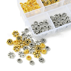 140Pcs 6 Styles Tibetan Style Alloy Spacer Beads&nbsp;FIND-FS0002-51