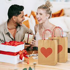 10Pcs Valentine's Day Paper Bags&nbsp;CARB-TADJ0001-01A
