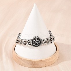 Stainless Steel Viking Compass Link Bracelets&nbsp;BJEW-D379-15ASP
