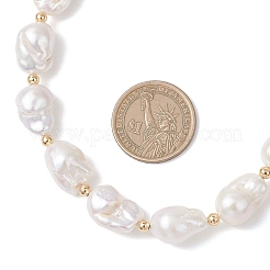 Natural Baroque Pearl Keshi Pearl Beaded Necklaces for Women&nbsp;NJEW-JN05870