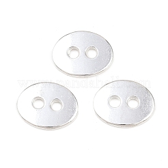 Alloy Oval Buttons&nbsp;TIBE-ZN48623-S-FF