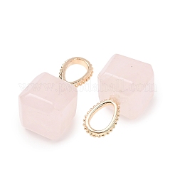 Natural Rose Quartz Pendants&nbsp;GG-CBAE2A3-01G-03