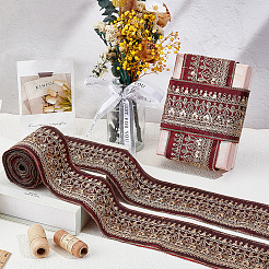 5 Yards Ethnic Embroidery Polyester Ribbon&nbsp;OCOR-CY0003-48B