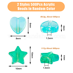 Eco-Friendly Transparent Acrylic Beads&nbsp;TACR-DC0001-04A