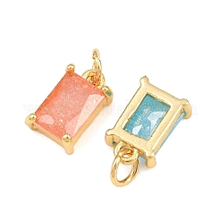 Brass & Glass Pendants&nbsp;KK-Q085-15G