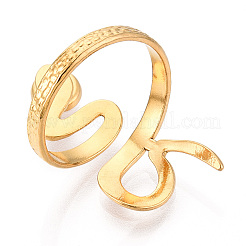 Snake 304 Stainless Steel Cuff Ring Components&nbsp;STAS-T066-28G