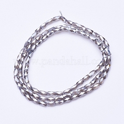 Electroplate Transparent Glass Beads Strands&nbsp;EGLA-E046-E04
