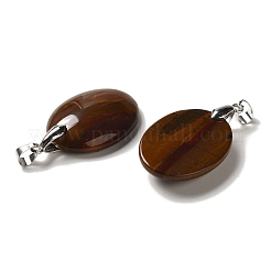 Natural Tiger Iron Pendants&nbsp;G-Z055-03P-21