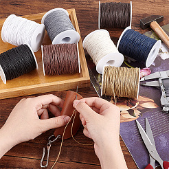 8 Rolls 8 Colors Waxed Cotton Thread Cords&nbsp;YC-PH0002-46
