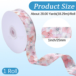 1Roll Single Face Printed Polyester Satin Ribbon&nbsp;SRIB-CY0001-47E