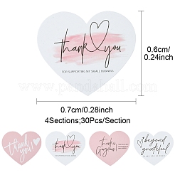 4 Bags 4 Styles Coated Paper Thank You Greeting Card&nbsp;DIY-FS0007-88