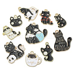 30Pcs 10 Styles Alloy Enamel Pendants&nbsp;ENAM-CJ0004-65