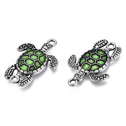 Antique Silver Tone Alloy Connector Charms&nbsp;PALLOY-T072-011AS-01