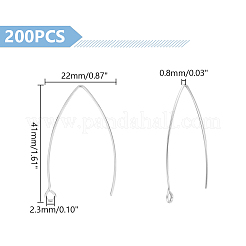 200Pcs 304 Stainless Steel Earring Hooks&nbsp;STAS-UN0058-49