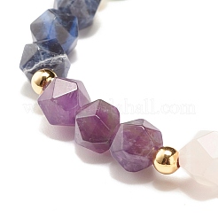 7 Chakra Natural Mixed Stone Beads Bracelet for Women&nbsp;BJEW-JB07417