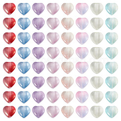 80Pcs 8 Colors Handmade Lampwork Beads&nbsp;LAMP-TA0002-53