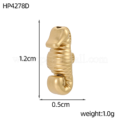 Sea Horse 304 Stainless Steel Beads&nbsp;STAS-OY017-51G