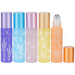 10Pcs 5 Colors Glass Roller Ball Bottles&nbsp;CON-GF0001-21