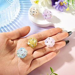 Handmade Rhinestone Clay Pave Beads&nbsp;CLAY-TAC0015-02A