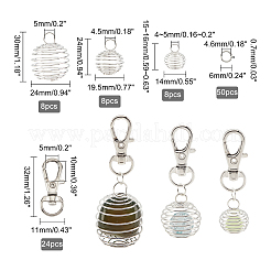 DIY Wire Pendant Keychain Making Kit&nbsp;DIY-GA0003-08