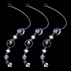 3Pcs Glass Hanging Suncatchers&nbsp;HJEW-TADJ0017