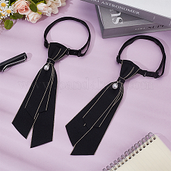 Adjustable Polyester Necktie with Resin for Women and Girls&nbsp;AJEW-WH0800-02A