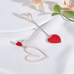 1 Pair Alloy Dangle Stud Earrings&nbsp;EJEW-LP0003-54RG-01