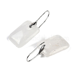Natural Quartz Crystal Dangle Earrings&nbsp;EJEW-C119-02P-06