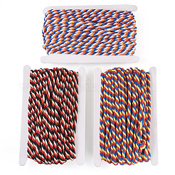 60M 3 Colors 3-Ply Twisted Macrame Polyester Cord&nbsp;OCOR-TA0003-48B