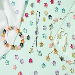 100Pcs Gradient Color Handmade Lampwork Beads&nbsp;DIY-SZ0010-51C