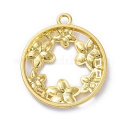 Zinc Alloy Open Back Bezel Pendants&nbsp;PALLOY-E577-22G