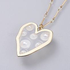 Epoxy Resin Pendant Necklaces&nbsp;NJEW-JN02494-05