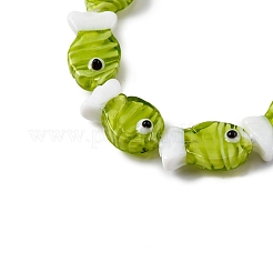Handmade Lampwork Beads Strands&nbsp;LAMP-G154-07O