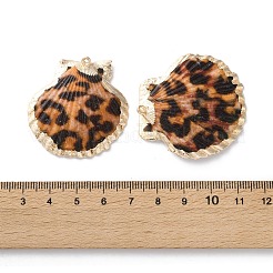 Natural Sea Shell Pendants&nbsp;SSHEL-B002-02G-02